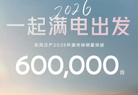东风日产2025年销量达60万辆 新能源产品线显著增长-云溯流金坦汽车资讯