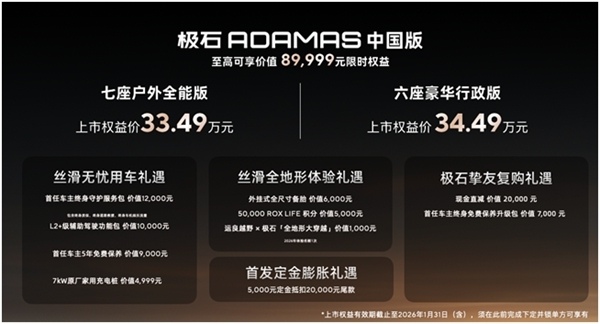 极石ADAMAS国内上市 全地形豪华SUV开启新阶段-金坦汽车资讯