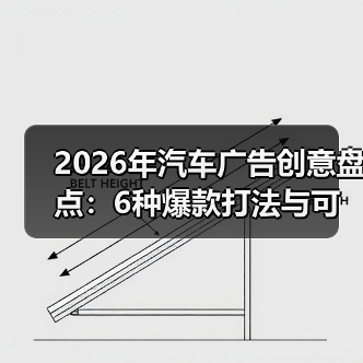2026年汽车广告创意盘点:6种爆款打法与可复制的增长公式 2026年汽车广告创意盘点:6种爆款打法与可复制的增长公式