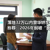 落地32万以内豪华轿车推荐:2026年别被“面子税”坑,这几台真香 落地32万以内豪华轿车推荐:2026年别被“面子税”坑,这几台真香