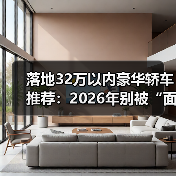 落地32万以内豪华轿车推荐:2026年别被“面子税”坑,这几台真香 落地32万以内豪华轿车推荐:2026年别被“面子税”坑,这几台真香