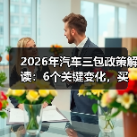 2026年汽车三包政策解读:6个关键变化,买车不再靠运气 2026年汽车三包政策解读:6个关键变化,买车不再靠运气