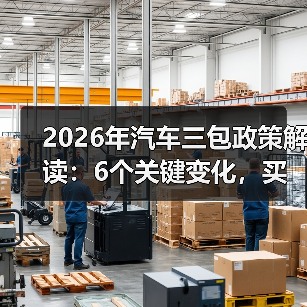 2026年汽车三包政策解读:6个关键变化,买车不再靠运气 2026年汽车三包政策解读:6个关键变化,买车不再靠运气