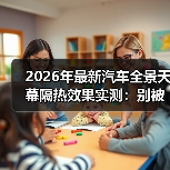 2026全景天幕隔热效果关键指标解析-金坦汽车资讯 2026全景天幕隔热效果关键指标解析-金坦汽车资讯