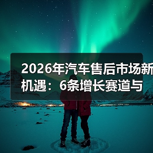 2026汽车售后新机遇:从修车到管理车生命周期的关键策略-金坦汽车资讯 2026汽车售后新机遇:从修车到管理车生命周期的关键策略-金坦汽车资讯