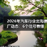 2026年汽车出海建厂：能源合规与供应链布局成胜负手-金坦汽车资讯
