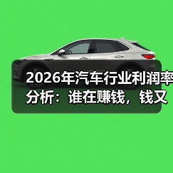 2026年汽车利润率结构解析-金坦汽车资讯 2026年汽车利润率结构解析-金坦汽车资讯