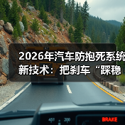 2026年汽车防抱死系统新技术：把刹车“踩稳”的5个关键变化