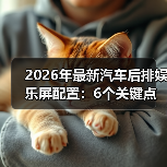 2026年最新汽车后排娱乐屏配置：6个关键点看懂不踩坑