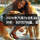 2026年汽车行业利润率分析：别只盯销量，真正的利润藏在这5处