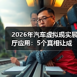 2026年汽车虚拟现实展厅应用：5个真相让成交更快更稳