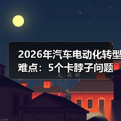 2026年汽车电动化转型难点：5个卡脖子问题与破局路线图