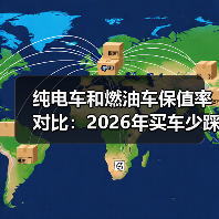 纯电车和燃油车保值率对比:2026年买车少踩坑的真实账本 纯电车和燃油车保值率对比:2026年买车少踩坑的真实账本