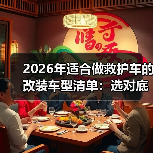 2026年适合做救护车的改装车型清单：选对底盘，急救效率立刻拉满
