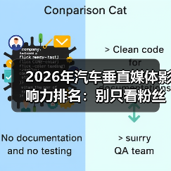 2026汽车媒体排名真能卖车？这些误区你中了几条？-云溯流金坦汽车资讯