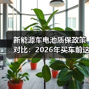 新能源车电池质保政策对比:2026年买车前这张表别错过 新能源车电池质保政策对比:2026年买车前这张表别错过