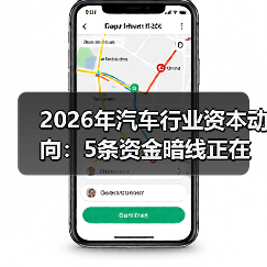 2026年汽车行业资本动向:现金流与智能驾驶投资转向-云溯流金坦汽车资讯 2026年汽车行业资本动向:现金流与智能驾驶投资转向-云溯流金坦汽车资讯
