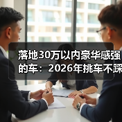 30万内真能买到高级感？这4点决定你的体验-云溯流金坦汽车资讯