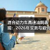 混动高速油耗为何反直觉？省油策略解析-金坦汽车资讯