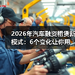 2026年汽车融资租赁：如何把风险写进规则里？-金坦汽车资讯
