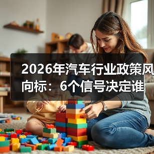 2026年汽车行业政策风向标：6个信号决定谁能活得更好