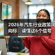 2026年汽车行业政策风向标：读懂这6个信号，少走3年弯路