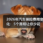 2026年汽车保险费用变化:5个真相让你少花冤枉钱 2026年汽车保险费用变化:5个真相让你少花冤枉钱