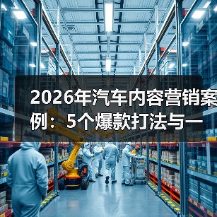 2026年汽车内容营销案例：5个爆款打法与一套可复制的增长模型