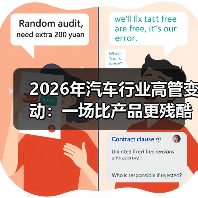 2026年汽车行业高管变动：一场比产品更残酷的“方向盘争夺战”