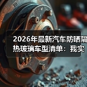 最新防晒隔热玻璃车型怎么选？光谱管理比颜色更重要-金坦汽车资讯