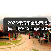 2026年汽车金融市场规模增长三引擎分析-金坦汽车资讯