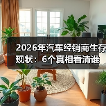 2026年汽车经销商生存现状：6个真相看清谁在赚钱谁在熬