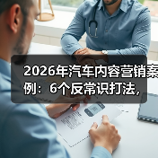 2026汽车内容营销新趋势：从"更会拍"到"更会让人开口"-金坦汽车资讯