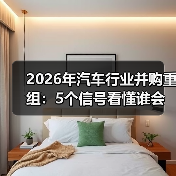 2026年汽车并购重组:生死赛跑背后的关键博弈-金坦汽车资讯 2026年汽车并购重组:生死赛跑背后的关键博弈-金坦汽车资讯