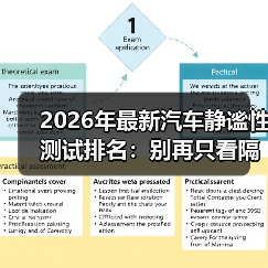 如何看懂最新汽车静谧性测试排名？真实驾驶体验揭秘-金坦汽车资讯
