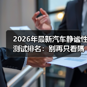 如何看懂最新汽车静谧性测试排名？真实驾驶体验揭秘-金坦汽车资讯