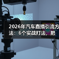 2026汽车直播引流怎么破？答案就在“可验证信任”里-金坦汽车资讯