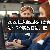2026年汽车直播引流全攻略：如何把围观变成留资？-金坦汽车资讯