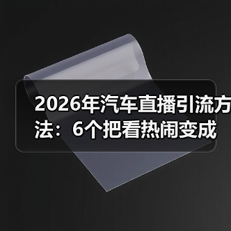 汽车直播引流失效？2026年成交转化关键三步-金坦汽车资讯