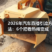 汽车直播引流失效？2026年成交转化关键三步-金坦汽车资讯