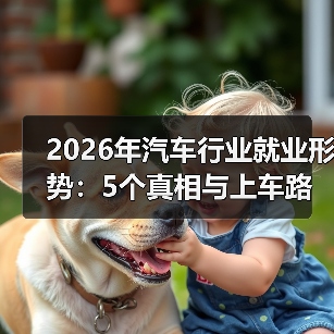 2026年汽车工程师转型出路在哪儿？-金坦汽车资讯