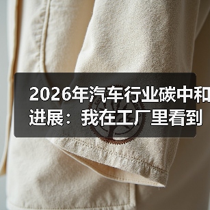 2026年汽车行业碳中和进展：我在工厂里看到的真相与5个关键拐点