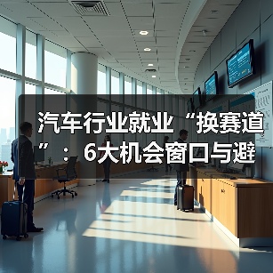 汽车行业就业“换赛道”:6大机会窗口与避坑路线图 汽车行业就业“换赛道”:6大机会窗口与避坑路线图