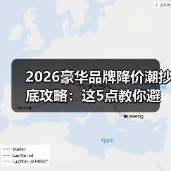 2026豪华品牌降价潮抄底攻略:这5点教你避坑省更多 2026豪华品牌降价潮抄底攻略:这5点教你避坑省更多