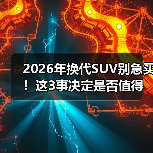 2026年换代SUV别急买!这3事决定是否值得等 2026年换代SUV别急买!这3事决定是否值得等