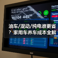 油车/混动/纯电谁更省?家用车养车成本全解析 油车/混动/纯电谁更省?家用车养车成本全解析