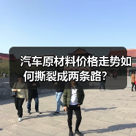 汽车原材料价格走势如何撕裂成两条路? 汽车原材料价格走势如何撕裂成两条路?