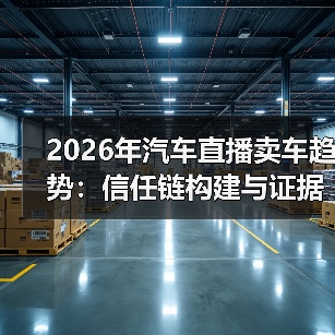 2026年汽车直播卖车趋势:证据型成交如何逆转转化率-金坦汽车资讯 2026年汽车直播卖车趋势:证据型成交如何逆转转化率-金坦汽车资讯