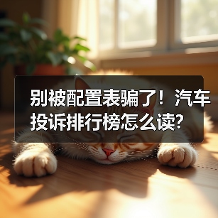 别被配置表骗了!汽车投诉排行榜怎么读? 别被配置表骗了!汽车投诉排行榜怎么读?
