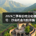 2026二手车价格分化信号:抄底机会与陷阱揭秘 2026二手车价格分化信号:抄底机会与陷阱揭秘